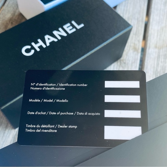 NEW Authentic CHANEL Sunglasses Box International Guarantee Cert/Card & booklet main image 7